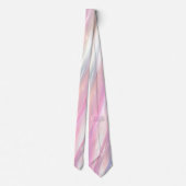 Pastel holografisch abstract flowdesign stropdas (Achterkant)