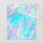 pastel holografisch iriserend nepproduct flyer (Achterkant)