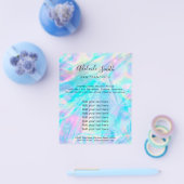 pastel holografisch iriserend nepproduct flyer (Enkel)