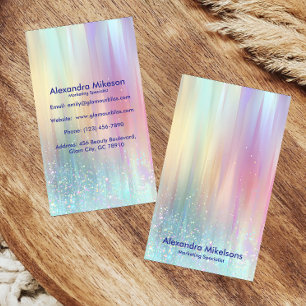 Pastel Holografisch Moderne Huisstijl Visitekaartje