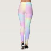 Pastel Holographic Arc-en-ciel Leggings (Dos)