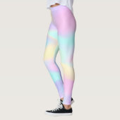 Pastel Holographic Arc-en-ciel Leggings (Gauche)