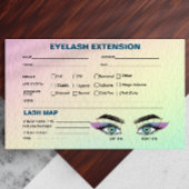 Pastel Holographic Eyelash Extension Carte du doss