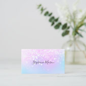Pastel Holographic Parties scintillant Girl Carte  (Debout devant)