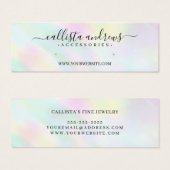 Pastel Holographic Rainbow Earring Display Kaart (Voorkant /achterkant)