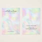 Pastel Holographic Rainbow Earring Display Kaart (Voorkant /achterkant)