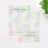 Pastel Holographic Rainbow Earring Display Kaart (Bureau)