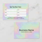 Pastel Holographic Salon Spa Dental Rendez-vous (Devant / Derrière)