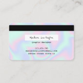 Pastel Holographic Texture Style carte de crédit (Dos)