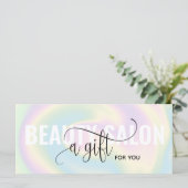 Pastel Holographic Unicorn carte cadeau moderne (Debout devant)