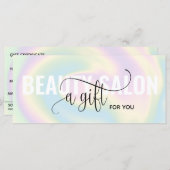 Pastel Holographic Unicorn carte cadeau moderne (Devant / Derrière)