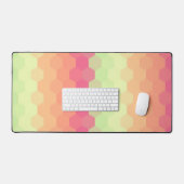 Pastel Honey Comb Spectrum Desk Mat (Keyboard & Muis)