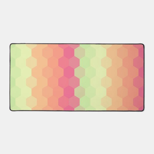 Pastel Honey Comb Spectrum Desk Mat (Voorkant)