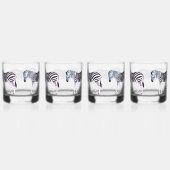 Pastel Hue Zebra Print Drinkware Set Whisky Glas (Rechts)