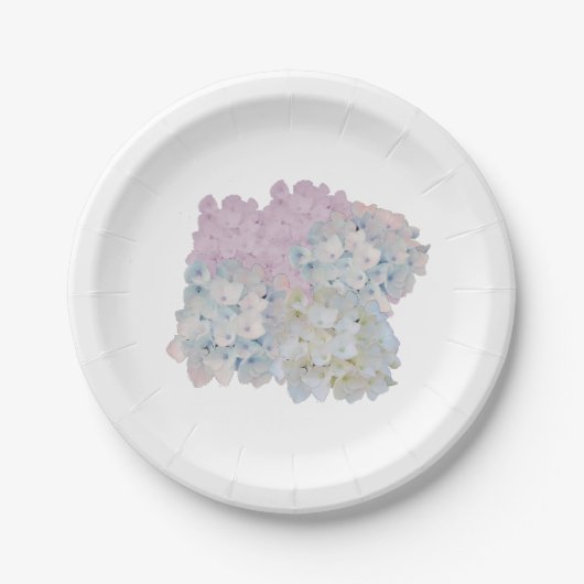 Pastel Hydrangeas Bord (Voorkant)