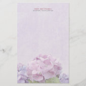 Pastel Hydrangeas Briefpapier (Voorkant)