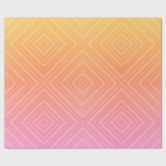 Pastel Hypnotische Diamant Moderne Pop Kunst Cadeaupapier (Vlak)