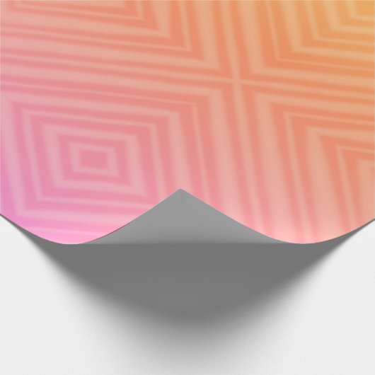 Pastel Hypnotische Diamant Moderne Pop Kunst Cadeaupapier (Hoek)