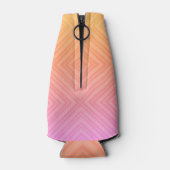 Pastel Hypnotische Diamant Moderne Pop Kunst Flesjeskoeler (Achterkant)