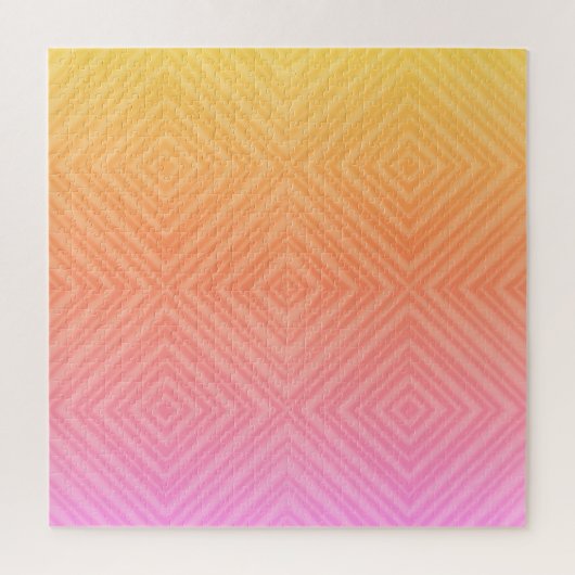  Pastel Hypnotische Diamant Moderne Pop Kunst Legpuzzel (Verticaal)