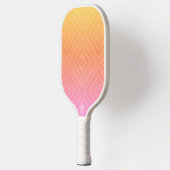  Pastel Hypnotische Diamant Moderne Pop Kunst Pickleball Paddle (Links)
