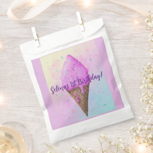 Pastel Ijs Kegel druipen Bedankzakje