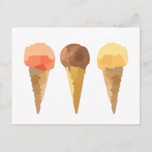 Pastel-ijs-zomersorbet Briefkaart