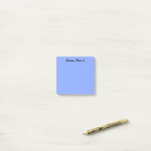 Pastel Indigo Post-it® Notes (Op bureau)