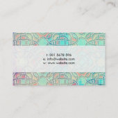 Pastel Infinite Celtic Knot Pattern Visitekaartje (Achterkant)