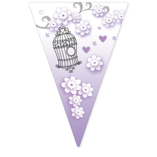 Pastel inséparables mariage triangle drapeaux de f (Deuxième drapeau)