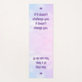  Pastel Inspirerend Quote Yoga Mat (Voorkant)