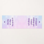  Pastel Inspirerend Quote Yoga Mat (Voorkant (horizontaal))
