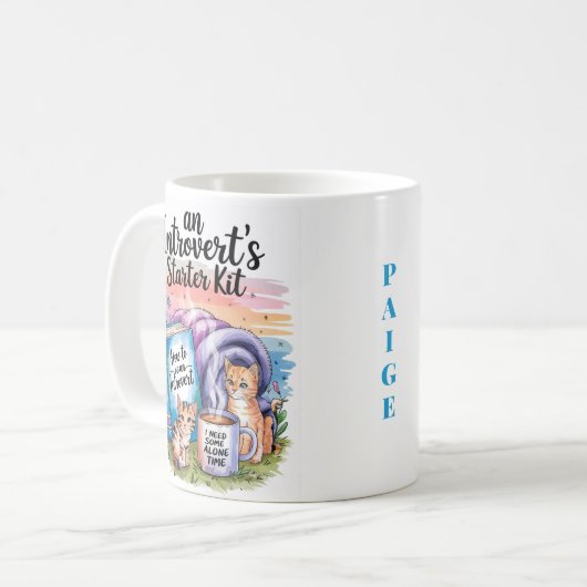 Pastel introvert starter kit Mok (Voorkant links)