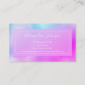 Pastel Iridescent Folie Visitekaartje (Achterkant)