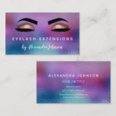 Pastel Iridescent Gold Eyelash Extensions Visitekaartje (Voorkant / Achterkant)