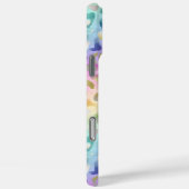 Pastel Iridescent Leopard Print Monogrammed Case-Mate iPhone Case (Achterkant / Rechts)