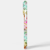 Pastel Iridescent Leopard Print Monogrammed Case-Mate iPhone Case (Achterkant / Links)