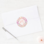 Pastel Iridescent Mermaid Scales Patroon Ronde Sticker (Envelop)