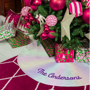 Pastel Iridescent Palet Gradiënt Kerstboom Rok