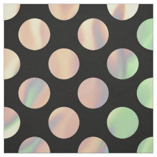 Pastel Iridescent polka dots Stof