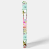 Pastel Iridiscient Luipaardprint Monogram Case-Mate iPhone Case (Achterkant / Links)