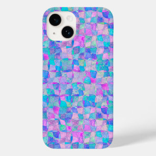 Pastel Iridiscient Naadloos Geometrisch Patroon Case-Mate iPhone 14 Hoesje