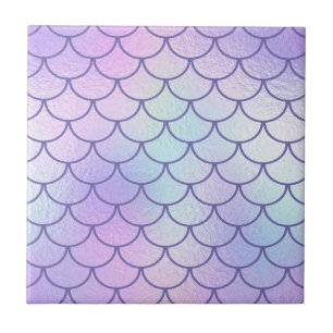Pastel Iridiscine Folie Periwinkle Zeemeermin Schu Tegeltje