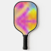 Pastel iriserende kleurrijke gradiënt ontwerp pickleball paddle (Achterkant)