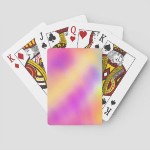 Pastel iriserende kleurrijke gradiënt ontwerp pokerkaarten