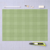 PASTEL IRISH GREEN PLAID PATTERS TISSUEPAPIER (Craft)