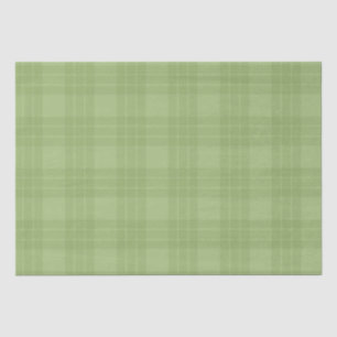 PASTEL IRISH GREEN PLAID PATTERS TISSUEPAPIER