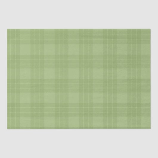 PASTEL IRISH GREEN PLAID PATTERS TISSUEPAPIER (Voorkant)