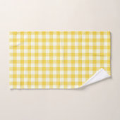 Pastel Jaune En vichy Buffalo Check Plaid Motif  (Serviette à main)