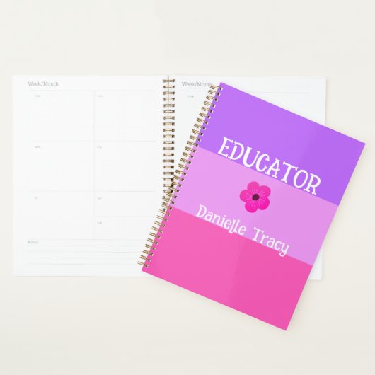 Pastel Joli Printemps Coloris Enseignant (Devant avec enveloppe)